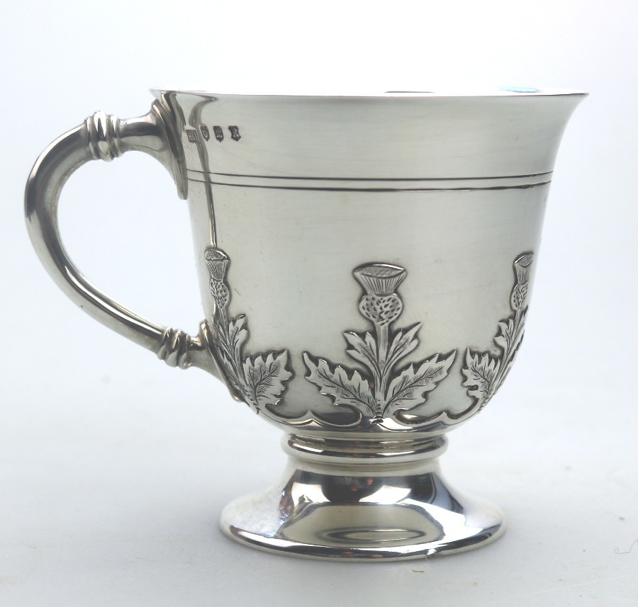 Antique Solid Silver A fine & rare Scottish Hamilton & Inches Tankard C.1922