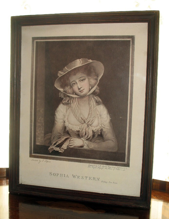 A pretty vintage Print of Sophia Western character from Tom Jones