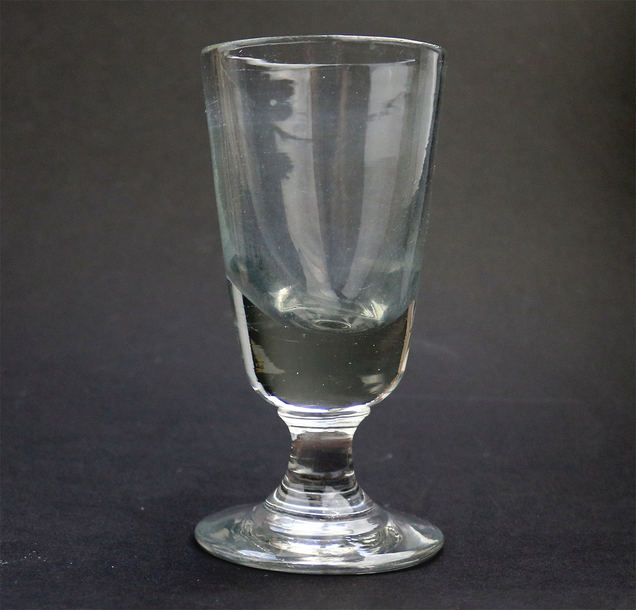 An antique deceptive bowl glass Rummer C.19thC