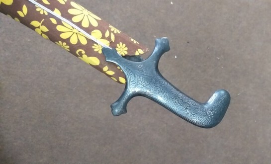 Persian Shamshir with Silver work handle with marker name