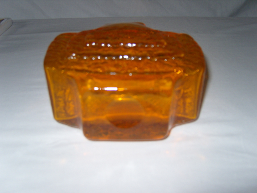Antique  Whitefriars Tangerine TV Vase (157)