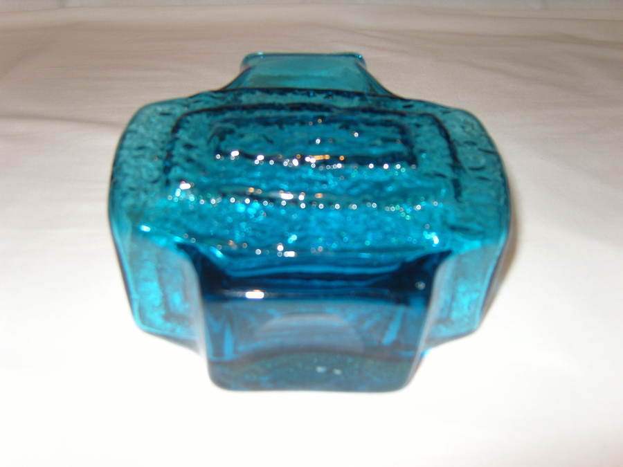 Antique Whitefriars Blue TV Vase (286)