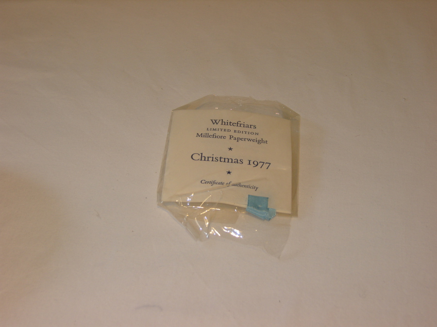 Antique Whitefriars 1977 The Manger paperweight (335)