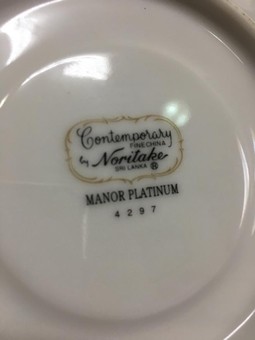 Antique Antique - Noritake - Silver Manor Platinum tea set