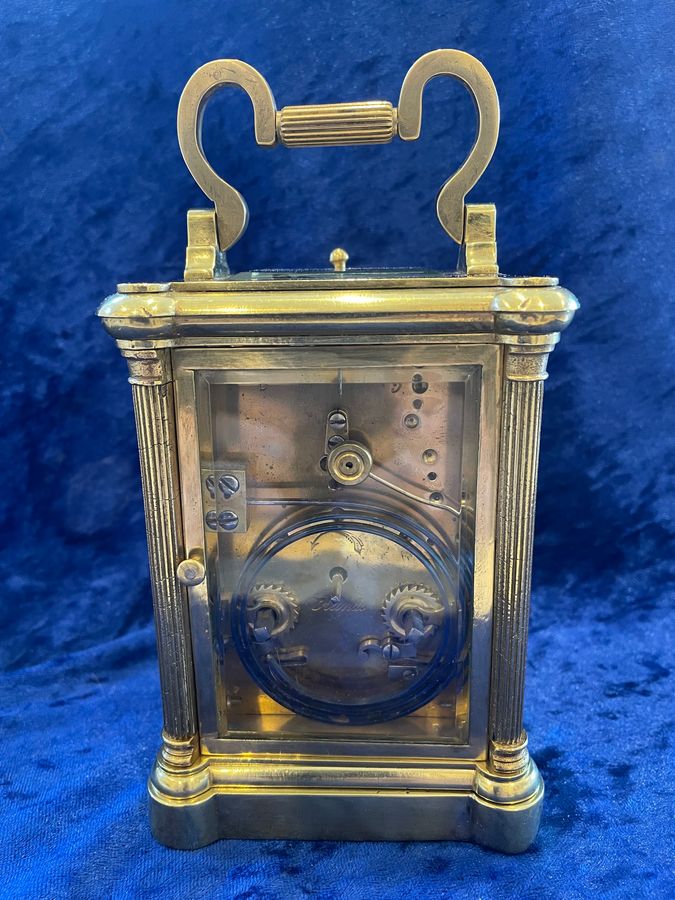 Antique CIRCA 1900, 8 DAY REPEATER CARRIAGE CLOCK IN G.W.O.