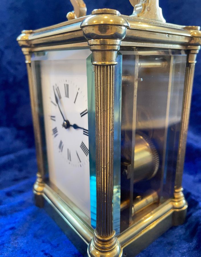 Antique CIRCA 1900, 8 DAY REPEATER CARRIAGE CLOCK IN G.W.O.