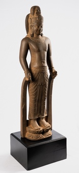 Antique Antique Phnom Da Style Stone Guimet Museum Bodhisattva Avalokiteshvara Compassion - 101cm/40