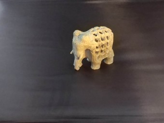 Antique Indian crafted soapstone elephant
