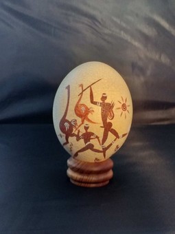 Ornate Ostrich egg