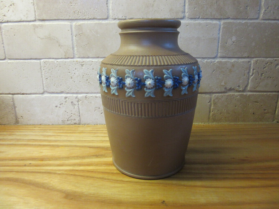 Antique Pair of Doulton Lambeth Silicon Ware vases 1880-1912