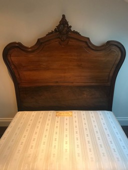 Louis XV Style French Walnut Double Bed