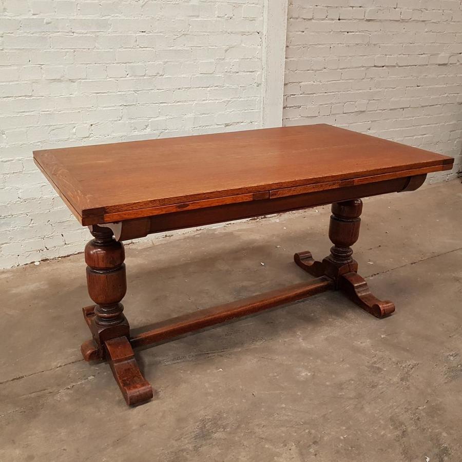 SOLD A 1920s Solid oak refectory table