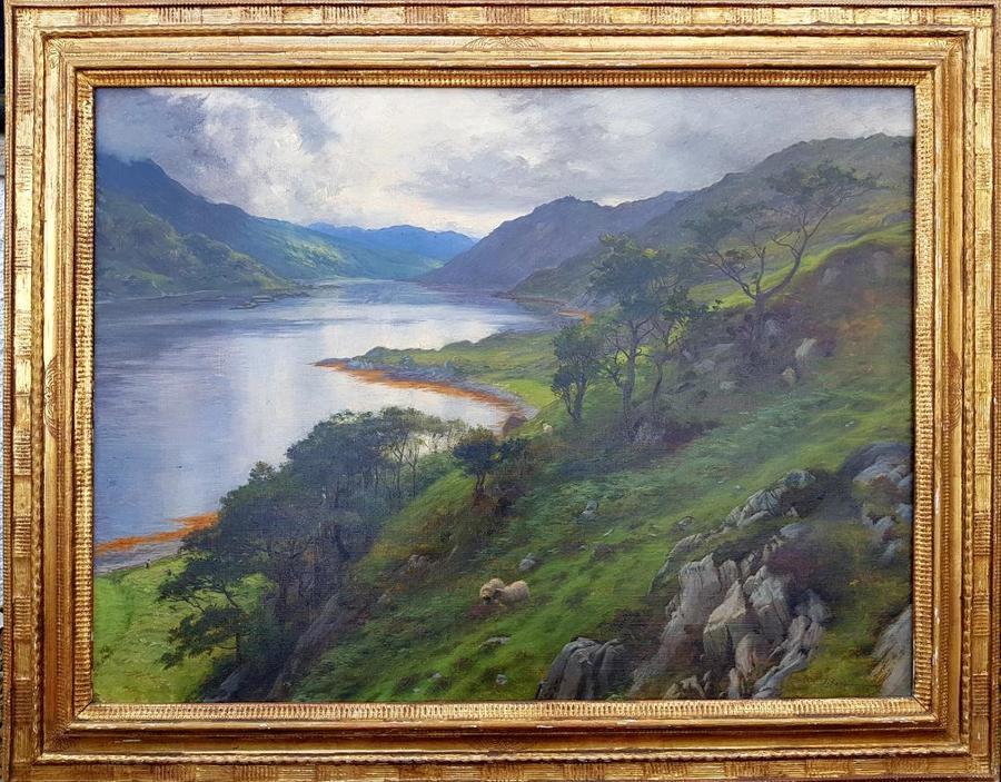 Huge Joseph Farguharson R.A. Oil on Canvas