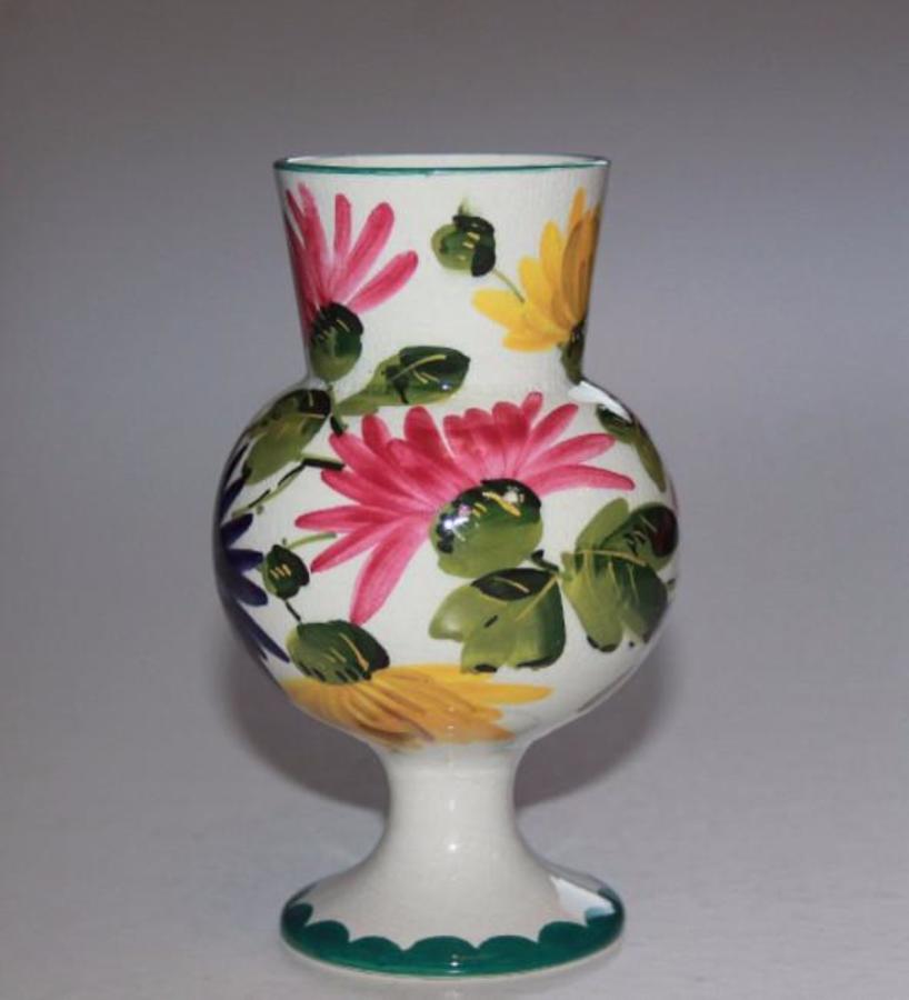 Rare Scottish Pottery Wemyss chrysanthemum vase