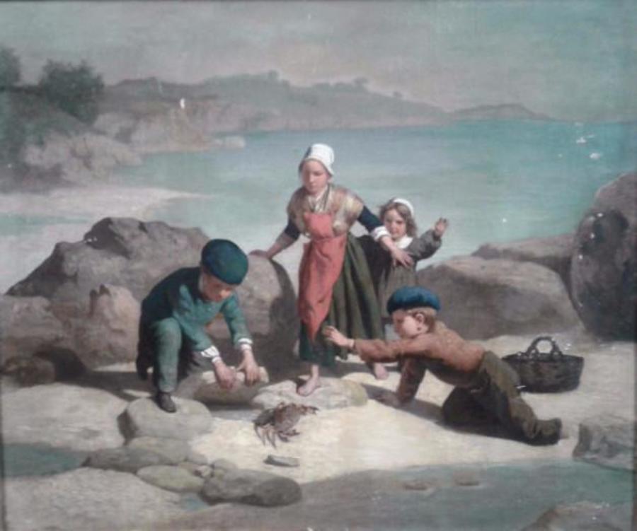 Eugene Francois Fines, oil on canvas (1826-1882)