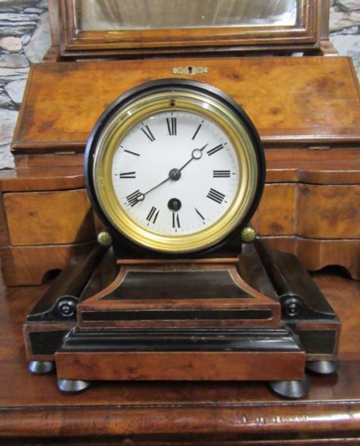 SOLD Regency drumhead mantle clock