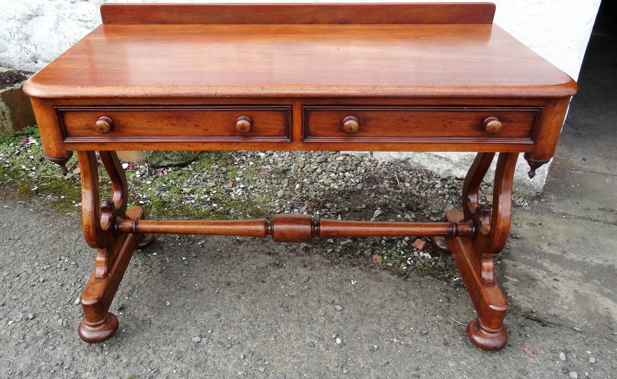 Victorian mahogany stretcher table