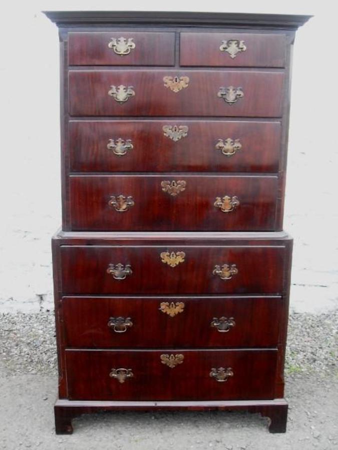 SOLD Georgian Mahogany Chest on Chest