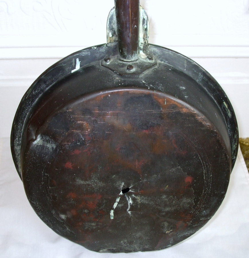 Antique Antique English Georgian Copper Warming Pan