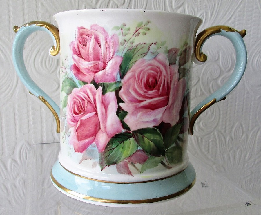 English Porcelain Loving Cup ~ Reginald Johnson