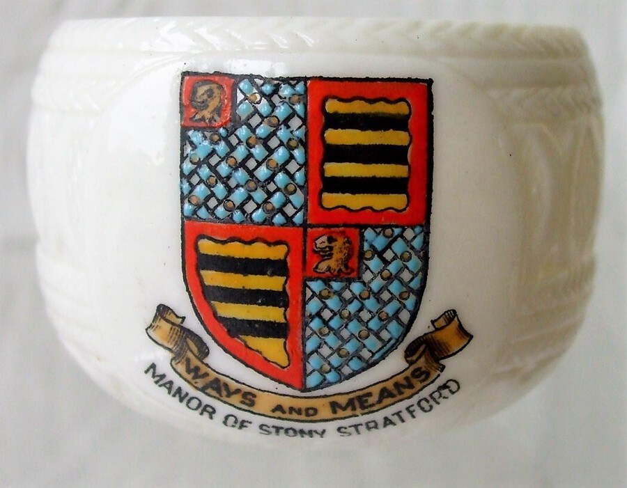 Antique W.H. Goss ~ Laxey Gretch-Veg Urn ~ A.C.C. No. 171 ~ Manor of Stony Stratford