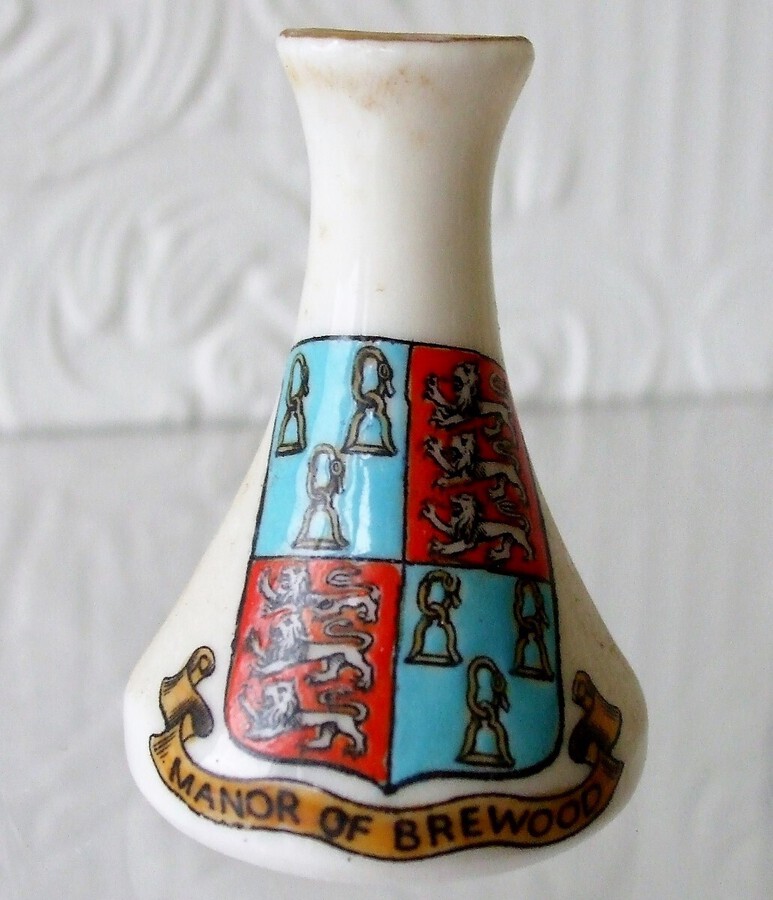 Antique W.H. Goss ~ Club Vase ~ Manor of Brewood