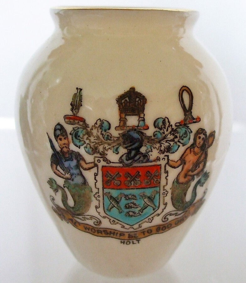 Antique W.H. Goss ~ Ostend Tobacco Jar ~ A.C.C. No. 218 ~ Holt