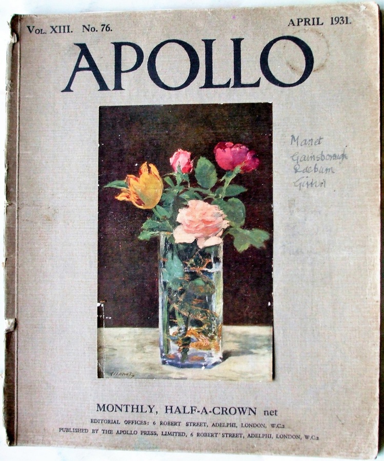 Antique Apollo ~ Vol. XIII ~ No. 76 ~ April 1931