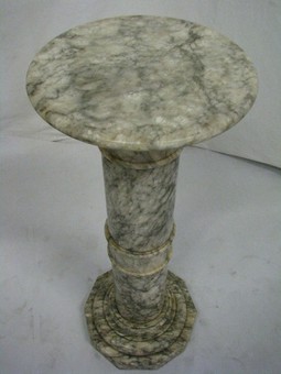 Antique 20th Century  Marble Column Pedestal