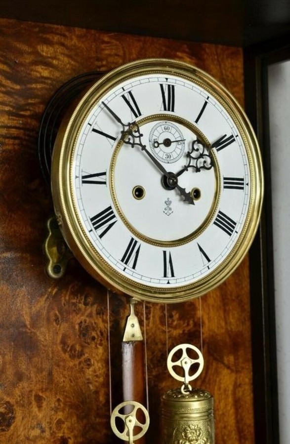 Antique Gustav Becker Wall Clock 175 cm !!