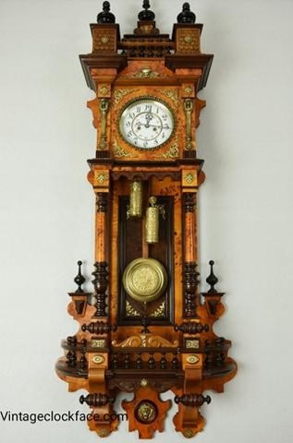 Spectacular Gustav Becker Wall Clock 155 cm !!