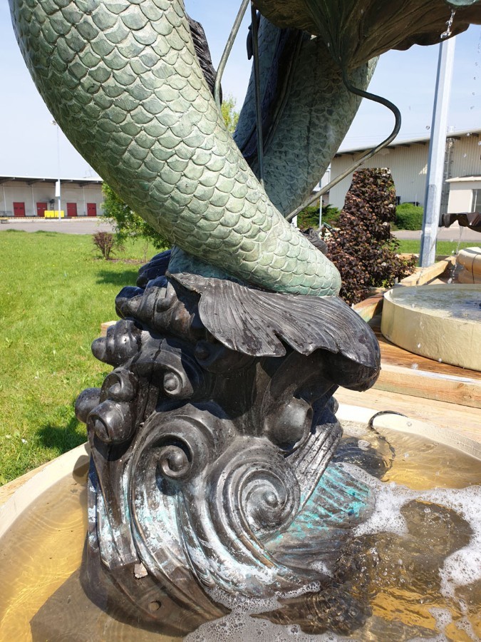 A GORGEOUS ART NOUVEAU FREE-STANDING FOUNTAIN– BEGINNING OF 20th century