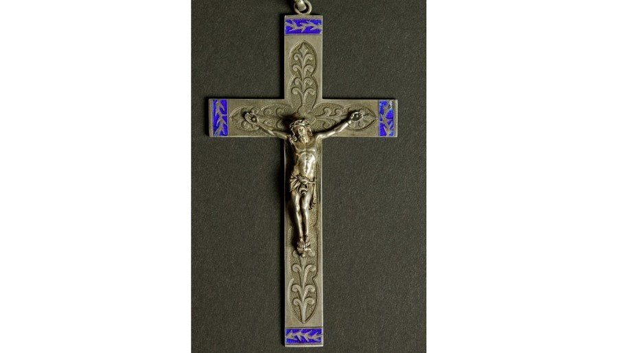  Silver Crucifix France circa 1910