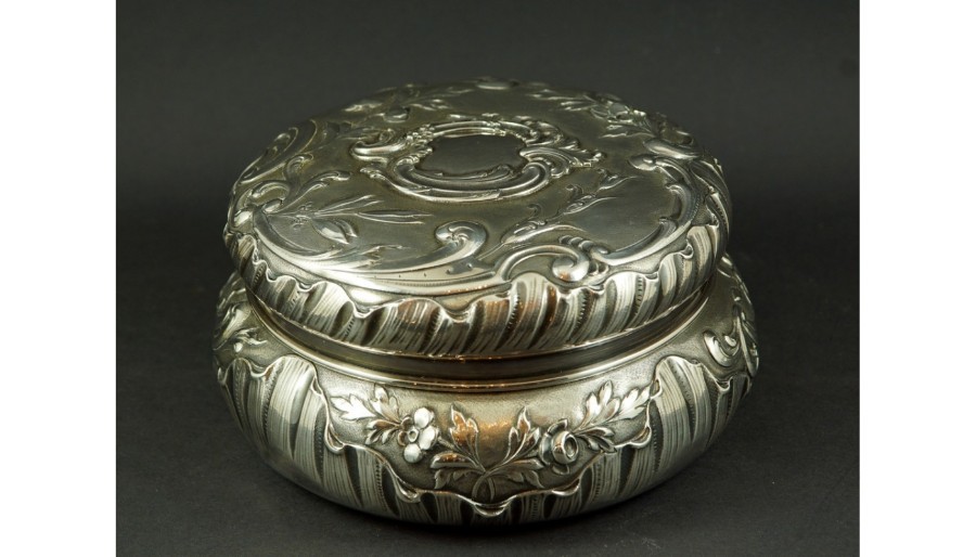 19th Century French Solid Silver Decorative Box, circa 1890