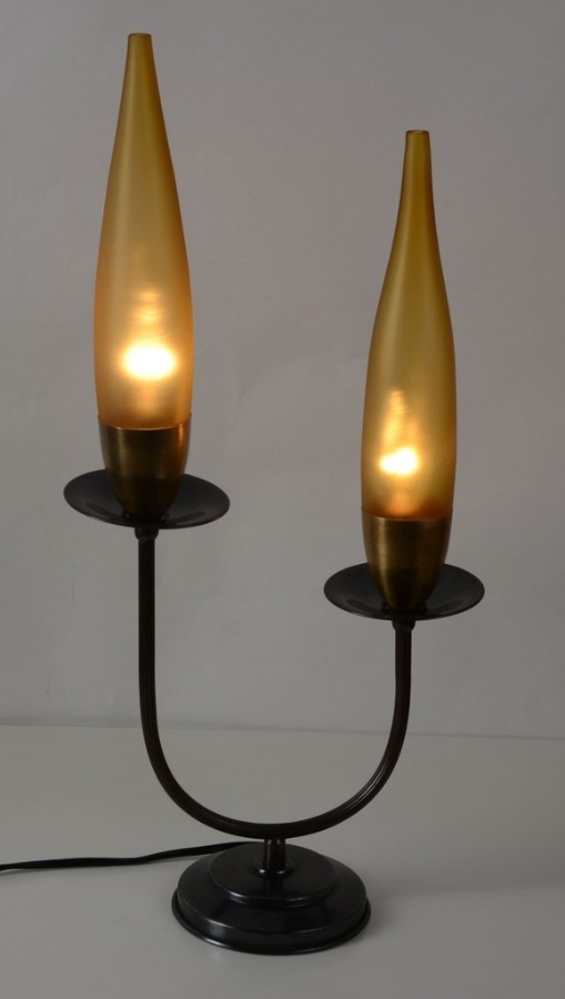 Art deco night lamp with lampshade Spanish