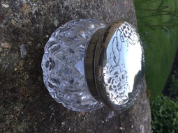 Antique Silver Top Jar London 1893/4