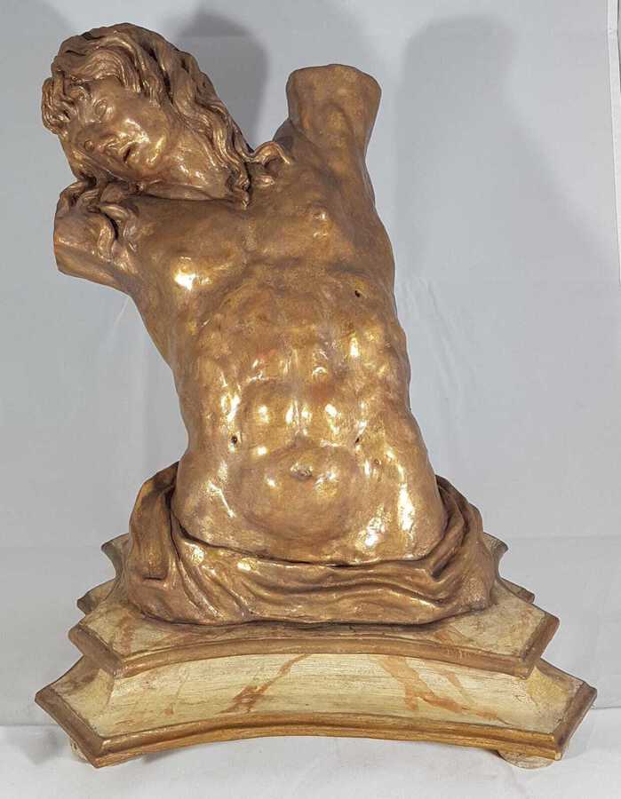 St. Sebastian, terracotta sculpture