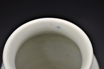 Antique Japanese blue and white Arita/Hirado style porcelain vase