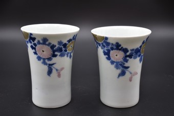 Japanes Hirado/Mikawachi saki wine cups