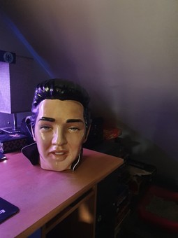 Antique Ceramic Elvis head