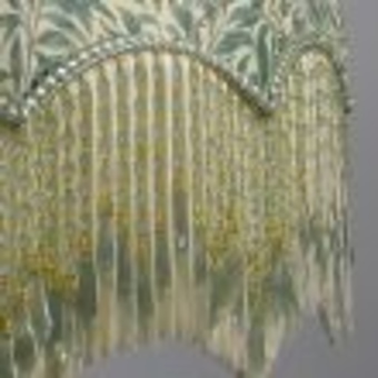 Antique William Morris Vintage Style Lampshade in Willough Bough in Forest and Thyme