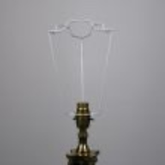 Antique Antique Style Standard Lamp Shade in William Morris Strawberry Thief Crimson/Slate