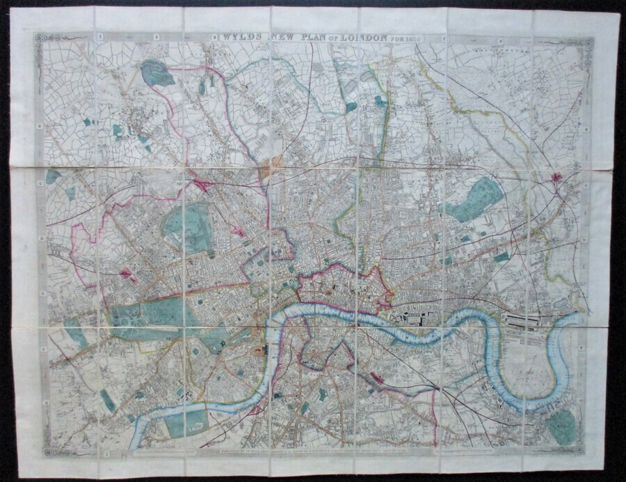 Wyld’s New Plan for London for 1859