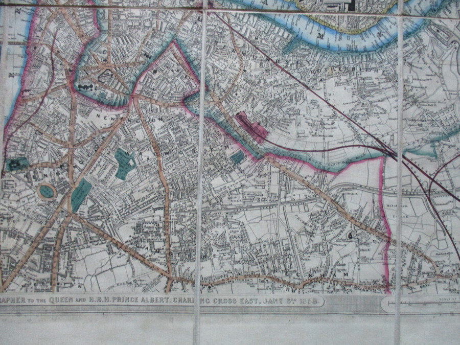 Antique Wyld’s New Plan for London for 1859