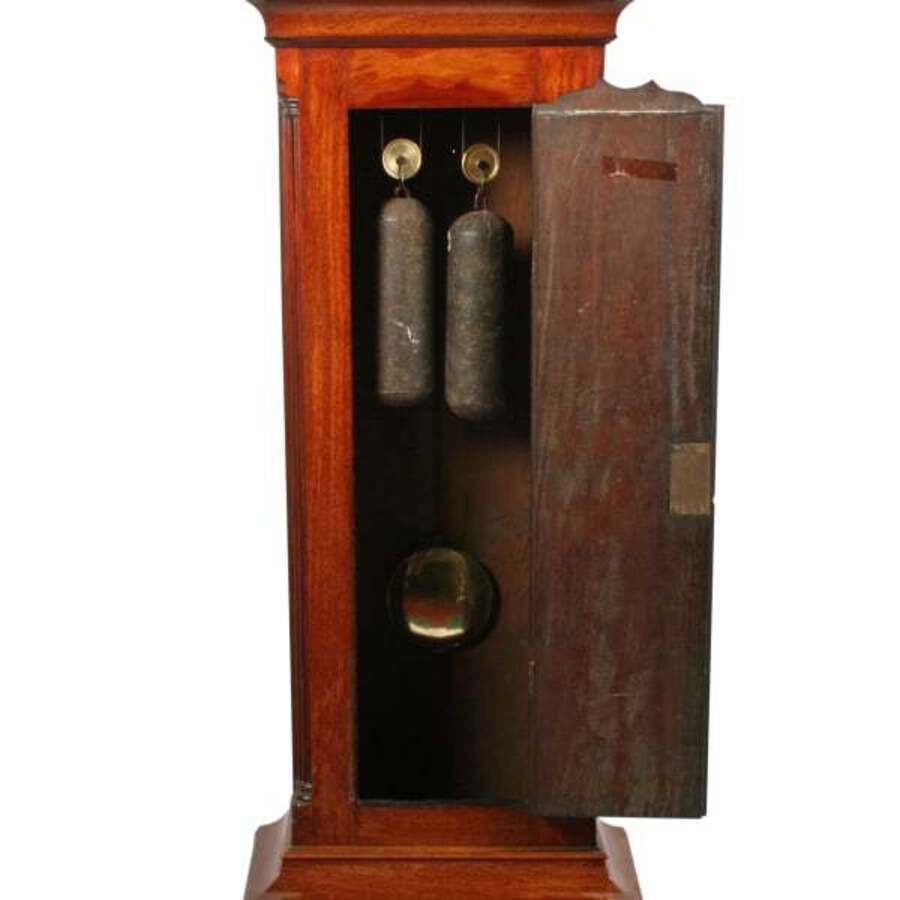 Antique 18th Century Brass Dial Grandfather Clock 
