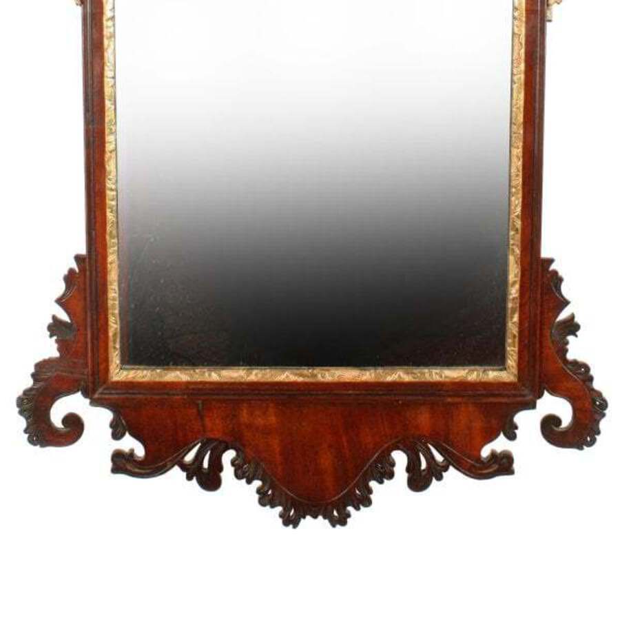 Antique 18th Century Chippendale Wall Mirror 