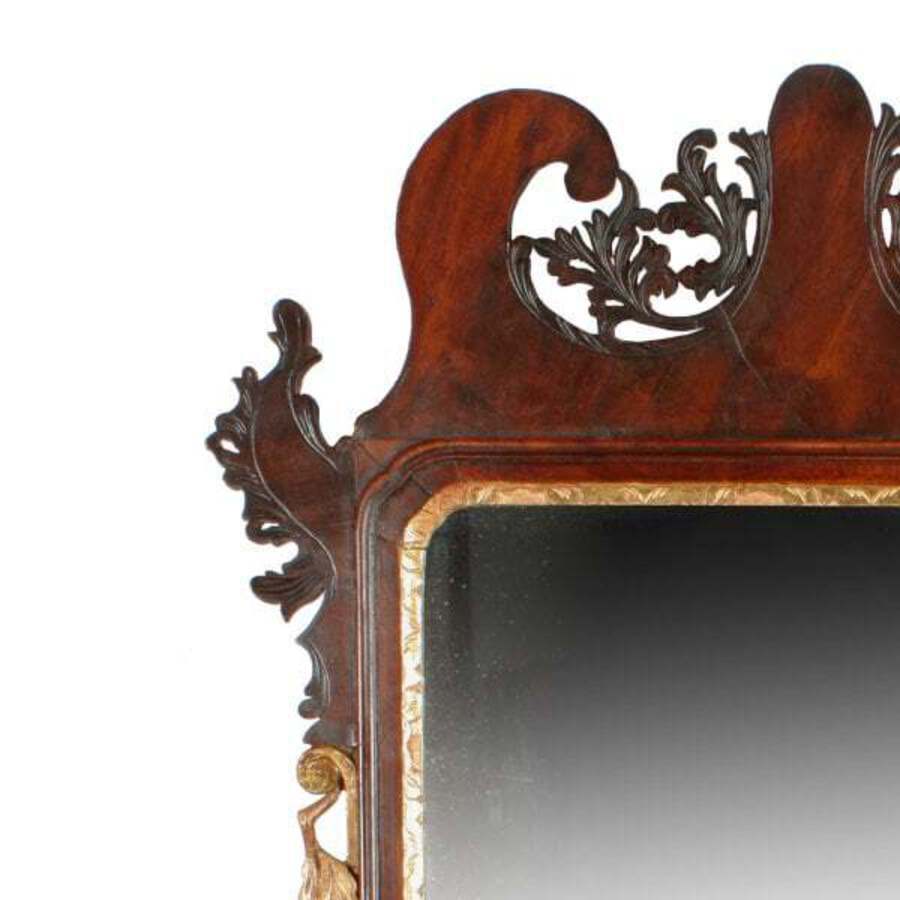 Antique 18th Century Chippendale Wall Mirror 