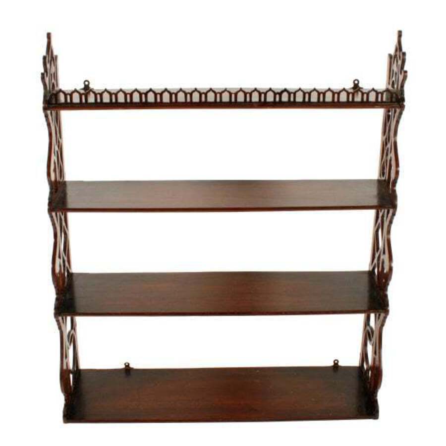 Antique 18th Century Chippendale Wall Shelves 