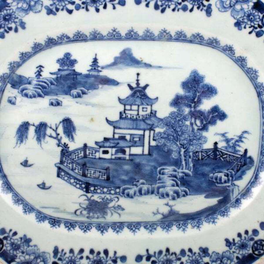 Antique 18th Century Chinese Nanking Dish 