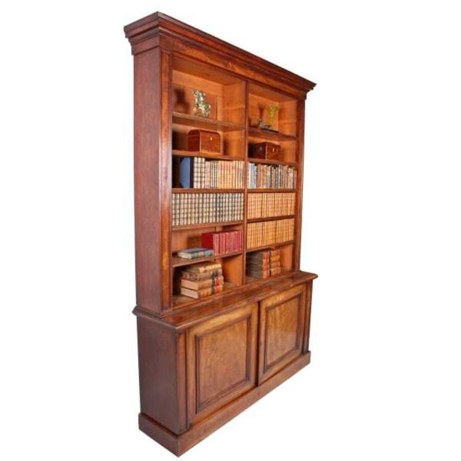 Antique 19th Century Mahogany Library Bookcase 